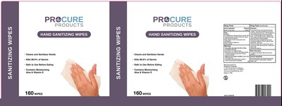 1 (Procure Products Hand Sanitizing Wipes 160 Pcs 75 Vv)
